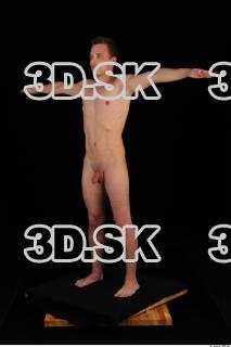 Whole body nude modeling t pose of Ross 0002